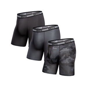BN3TH Men's Air Boxer Briefs 3-Pack Camo/Shadow/Black
