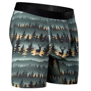 BN3TH Men's Classic Boxer Brief Forest Stag Deepest Spruce
