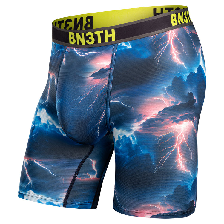 BN3TH Men's Flex Max Boxer Brief Lightning Storm Grey
