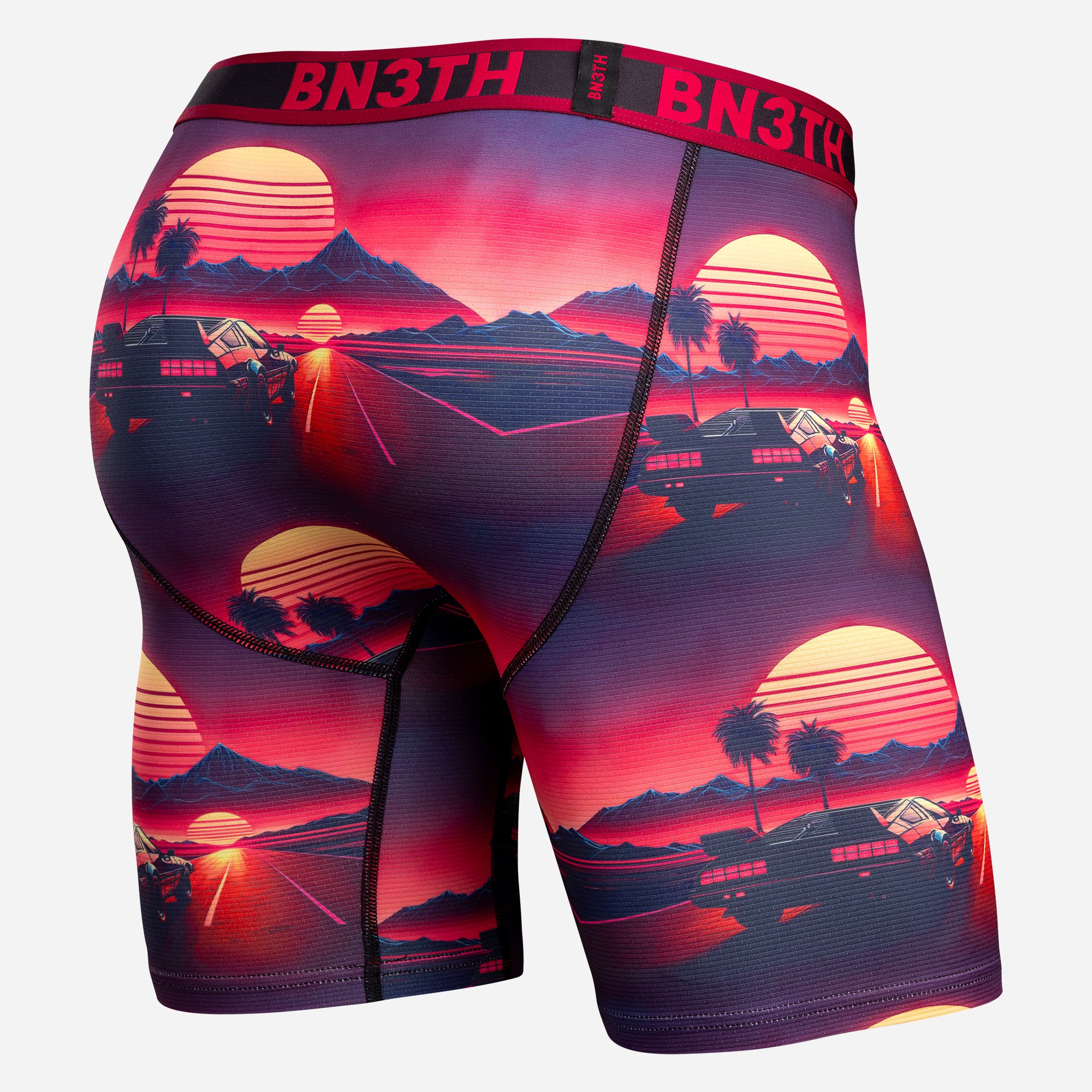 BN3TH Men's Flex Max Boxer Brief SUNSET RACING-CERISE
