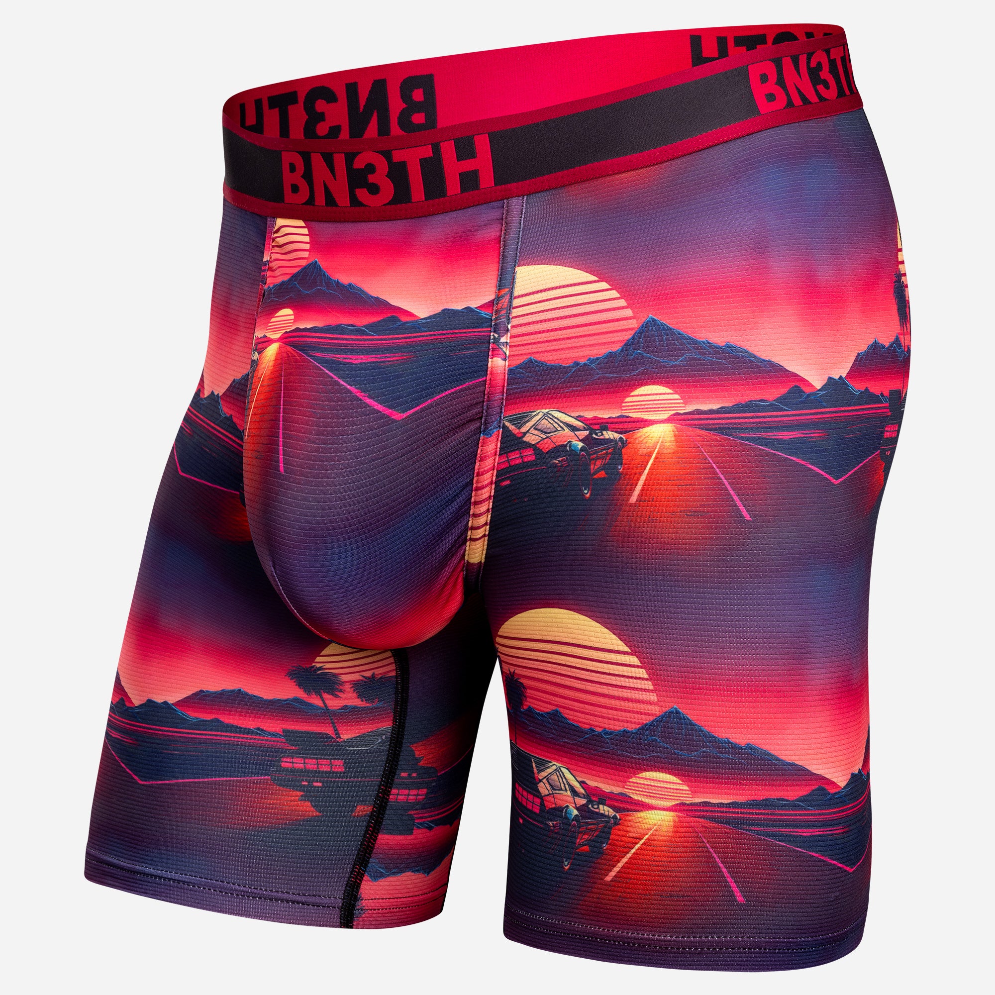 BN3TH Men's Flex Max Boxer Brief SUNSET RACING-CERISE
