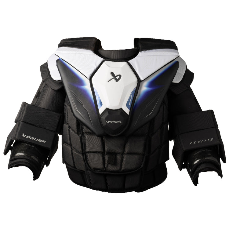 Bauer Senior Vapor Flylite Hockey Goalie Chest and Arm Protector black white