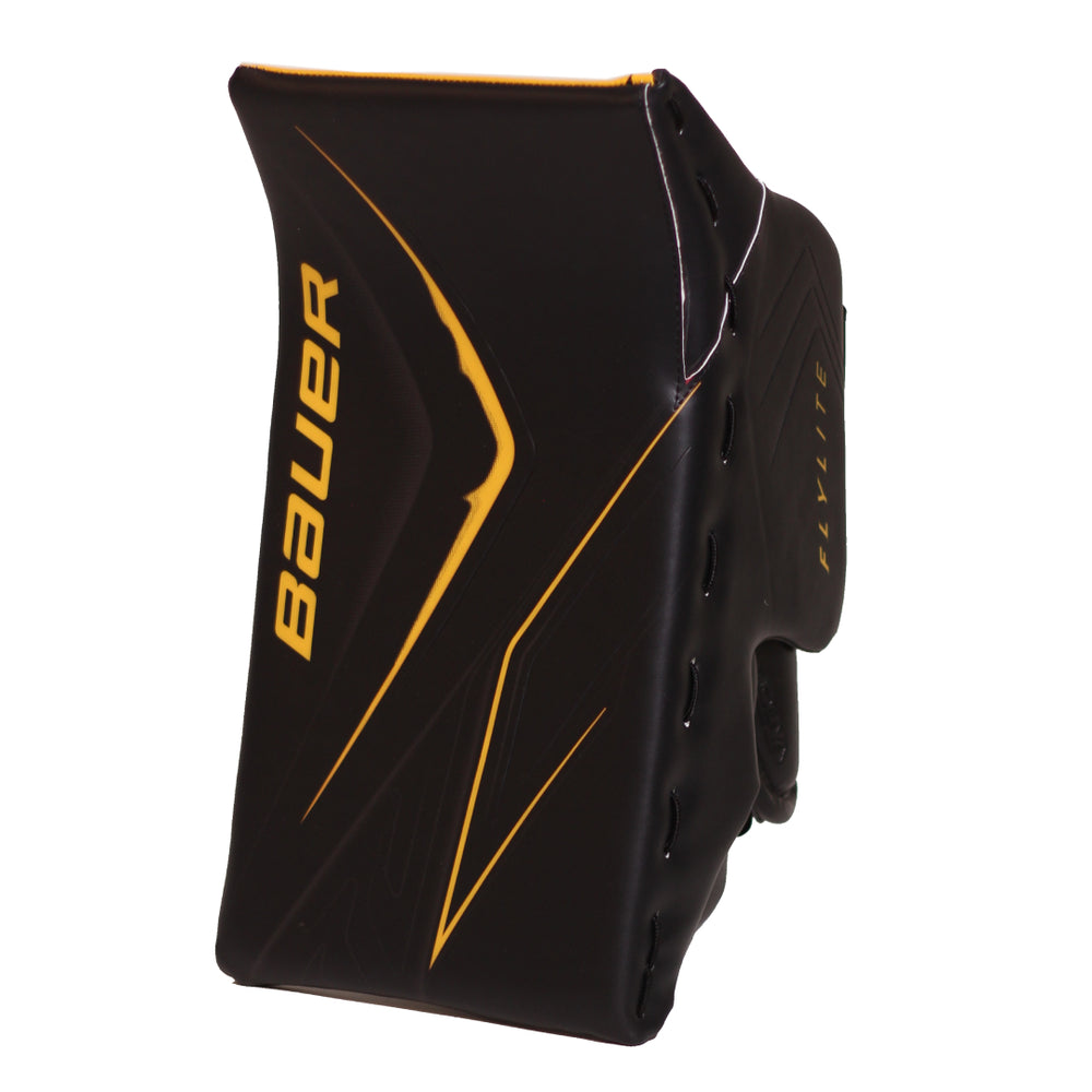 Bauer Senior Vapor Flylite USC Spec Hockey Goalie Blocker Black Sport gold (V90)