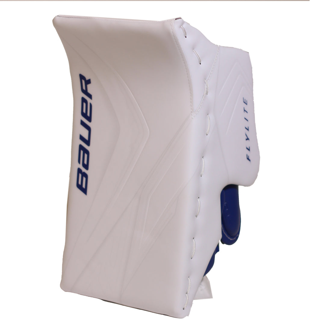 Bauer Senior Vapor Flylite USC Spec Hockey Goalie Blocker White Royal (V90)