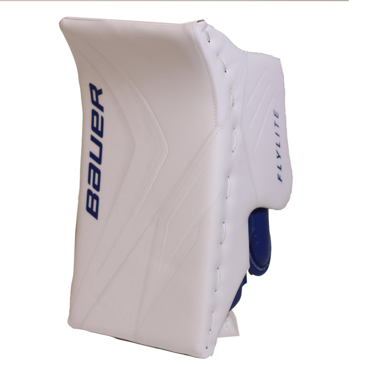 Bauer Senior Vapor Flylite USC Spec Hockey Goalie Blocker White Royal (V90)