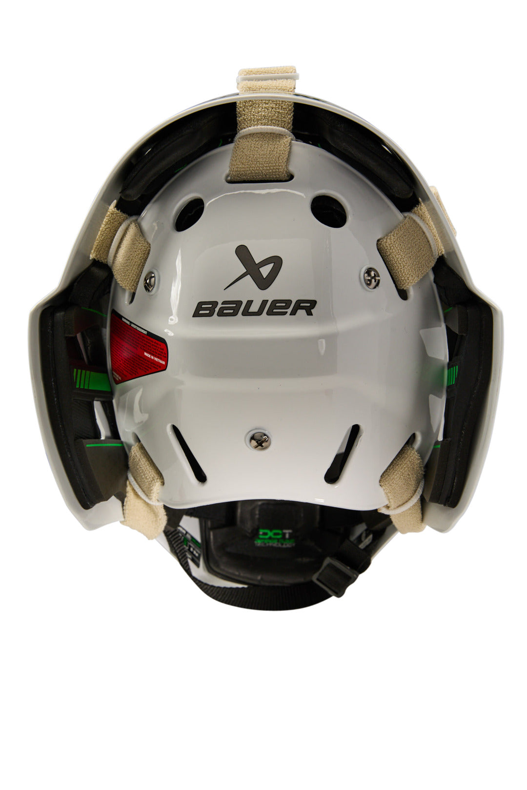 Bauer Senior NME Exposed Hockey Goalie Backplate Harness White
