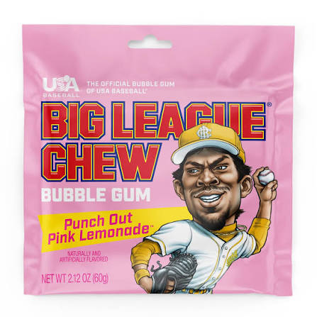 Big League Chew Gum 60g Pink Lemonade

