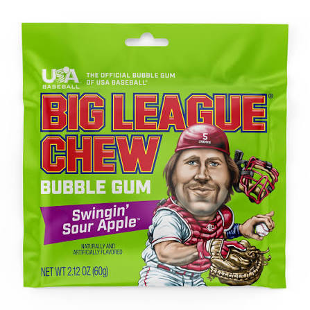 Big League Chew Gum 60g Sour Apple
