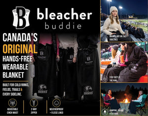 Bleacher Buddy Wearable Blanket Black

