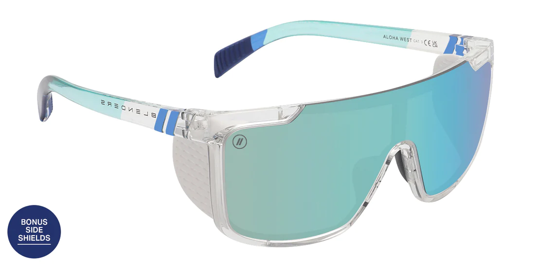 Blenders Active Sci Fi Sunglasses Clear/Aqua Champagne Aloha West