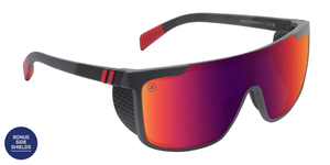 Blenders Active Sci Fi Sunglasses Matte Grey/Crimson Red Heat Striker
