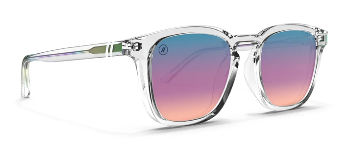 Blenders Sydney Sunglasses Gloss Crystal Clear/Pink Rainbow Stellar Grace