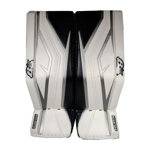 Brian's Senior Pro ICONIK Hockey Goalie Pad White Silver Black