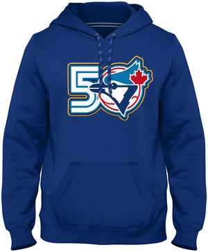 Bulletin Men's MLB Toronto Blue Jays 50th Anniversary Hoodie Blue
