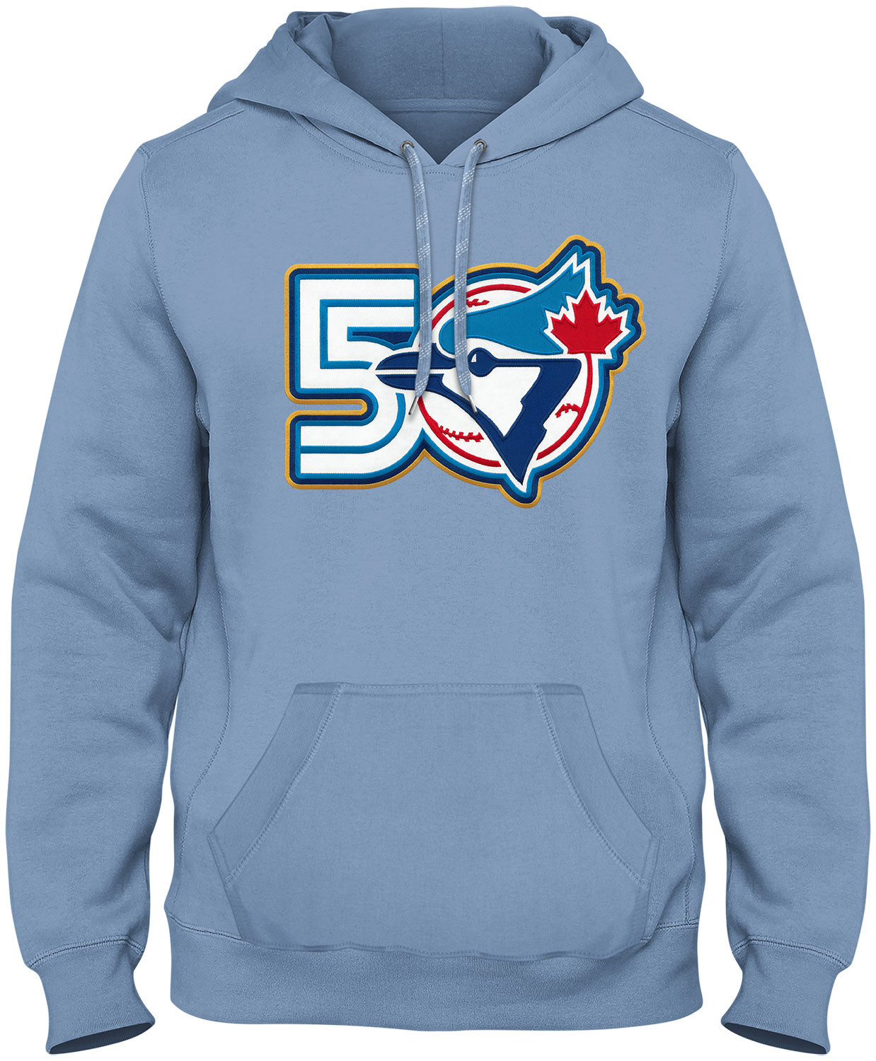 Bulletin Men's MLB Toronto Blue Jays 50th Anniversary Hoodie Light Blue
