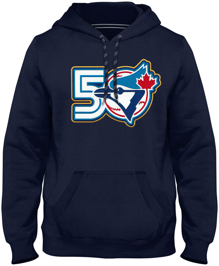 Bulletin Men's MLB Toronto Blue Jays 50th Anniversary Hoodie Navy

