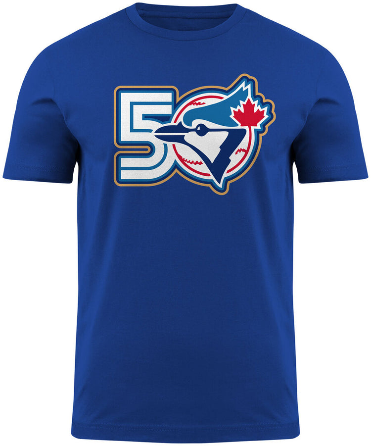 Bulletin Men's MLB Toronto Blue Jays 50th Anniversary T Shirt Royal
