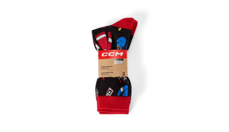 CCM Hockey Days Christmas Socks - Black
