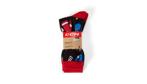 CCM Hockey Days Christmas Socks - Black
