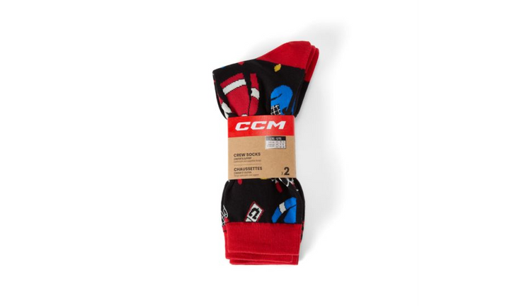 CCM Hockey Days Christmas Socks - Black

