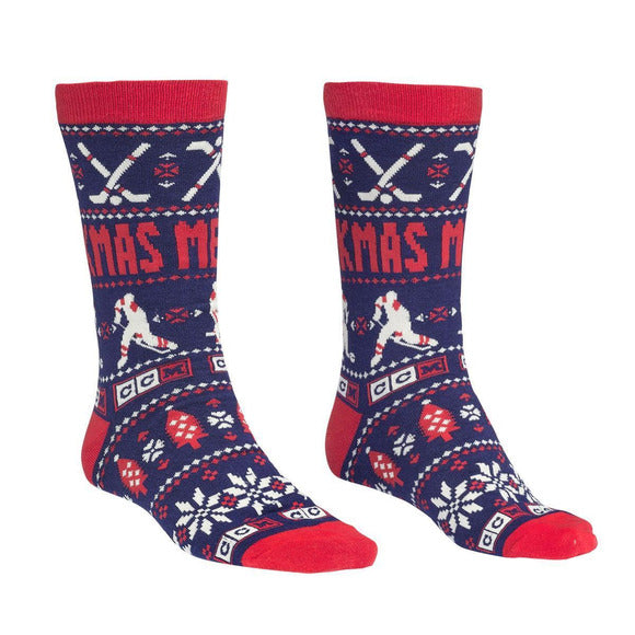 CCM Hockey Days Christmas Socks - Blue