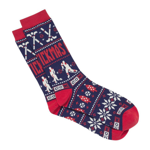 CCM Hockey Days Christmas Socks - Blue