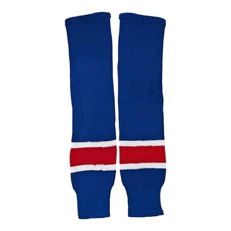 CCM Intermediate S100PT Hockey Player Knit Game Sock New York Rangers