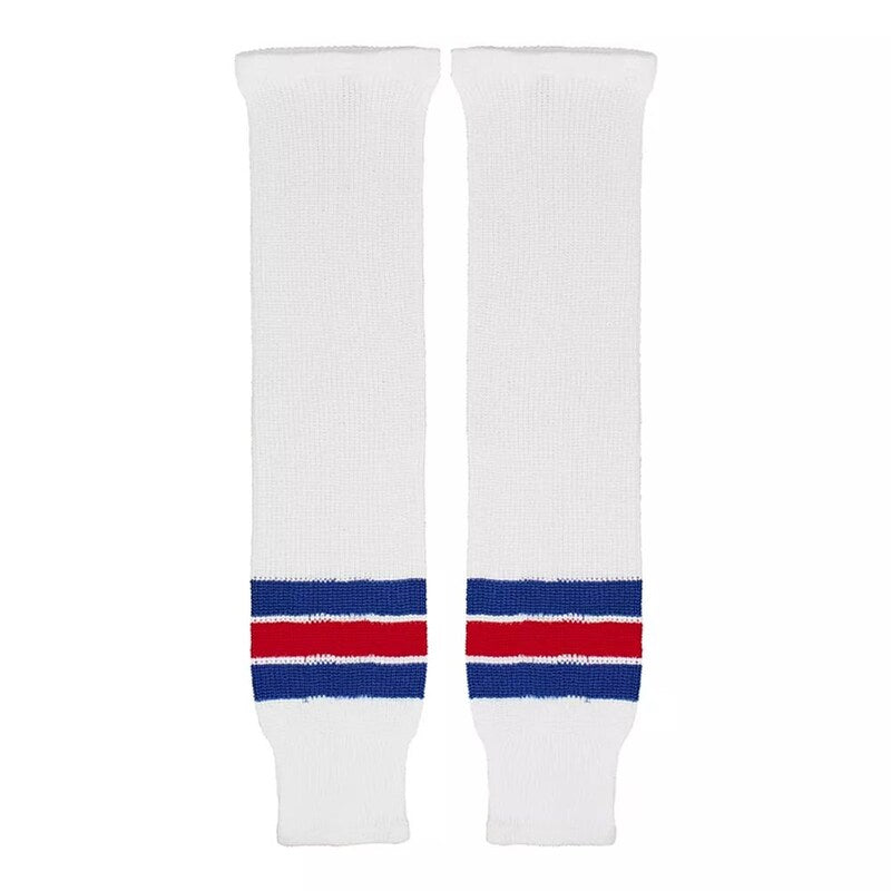 CCM Senior S100PT Hockey Player Knit Game Sock New York Rangers