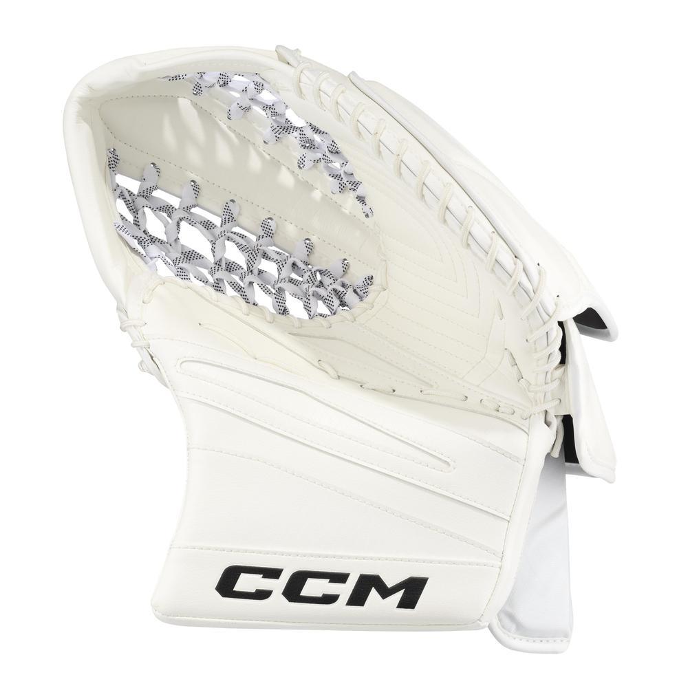 CCM Senior EFLEX E7.9 Hockey Goalie Trapper White