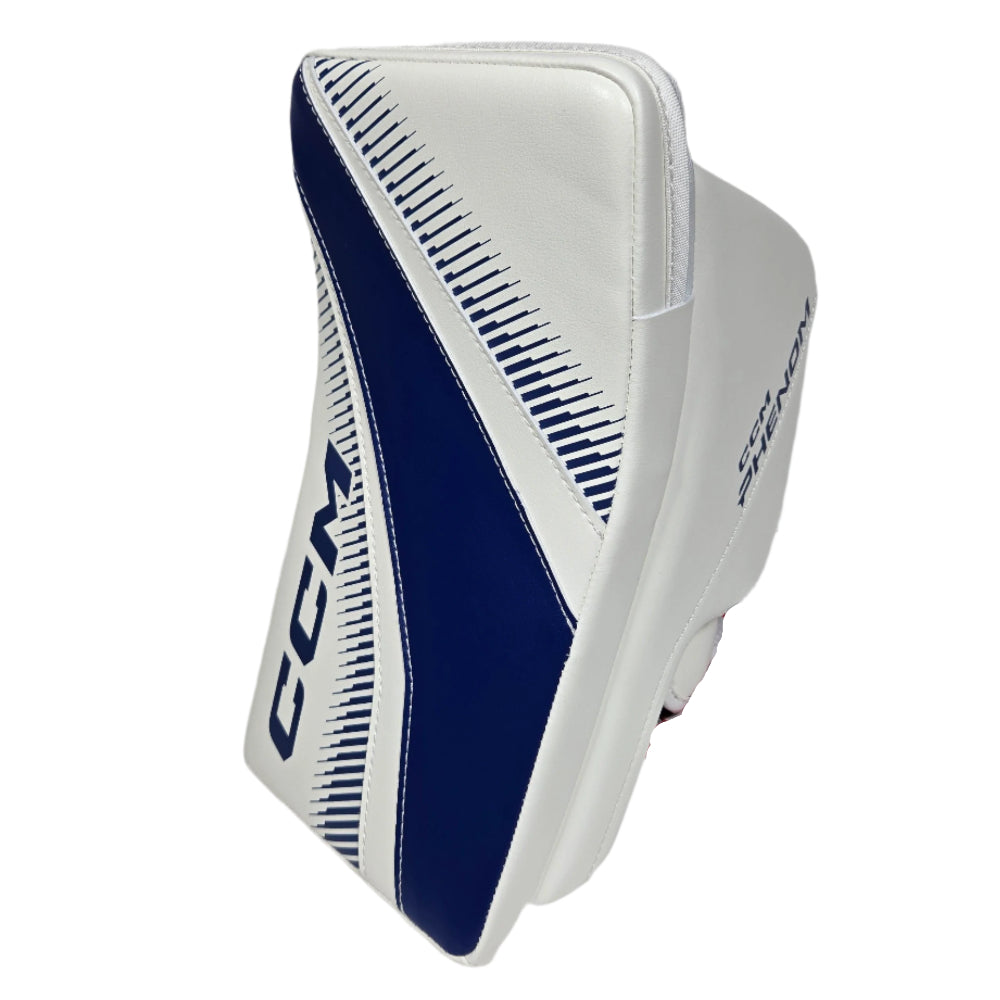 CCM Junior Phenom SMU Hockey Goalie Blocker White Royal