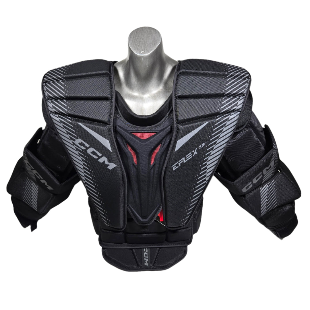 CCM Senior EFLEX 7.9 SMU Hockey Goalie Chest and Arm Protector black