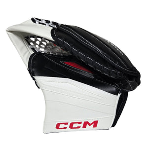 CCM Senior EFLEX 7 Pro Hockey Goalie Trapper White Black Red
