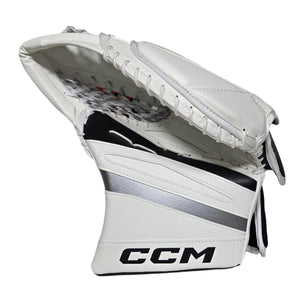 CCM Senior EFLEX 7 Pro Hockey Goalie Trapper White Black Silver