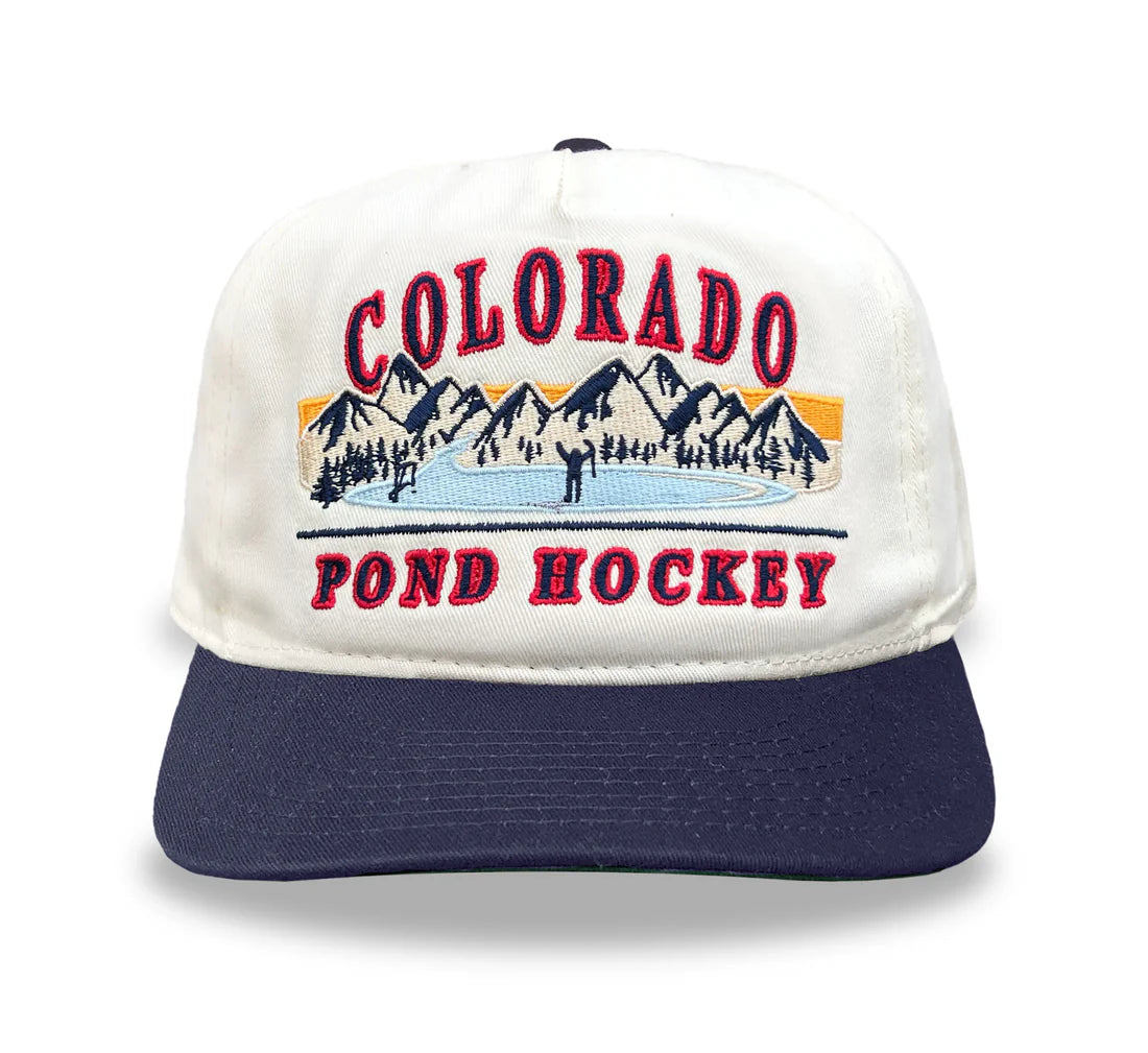 Celly Hockey Colorado Pond Hockey Snapback Cap Cream/Blue