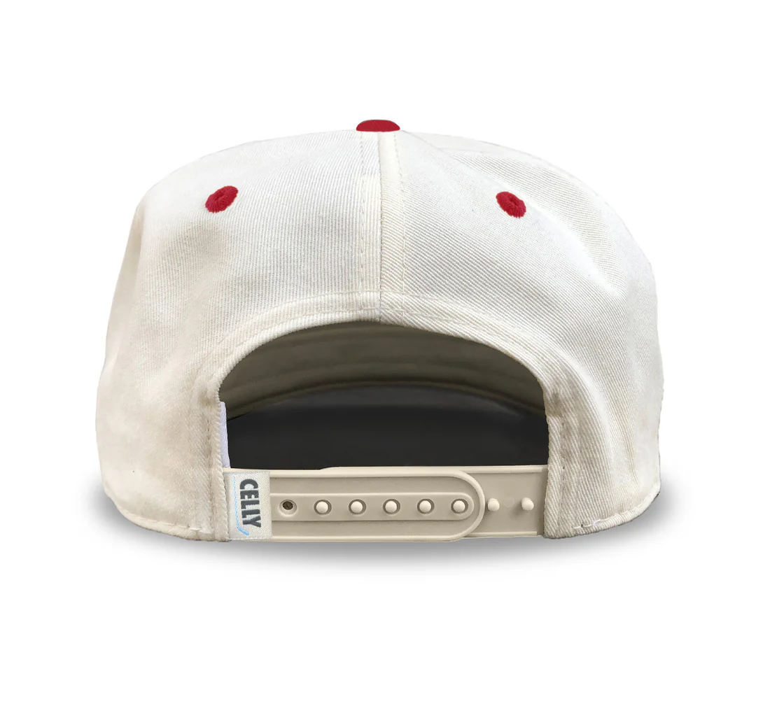 Celly Hockey Coney Island Hockey Club Snapback Cap Cream/Red
