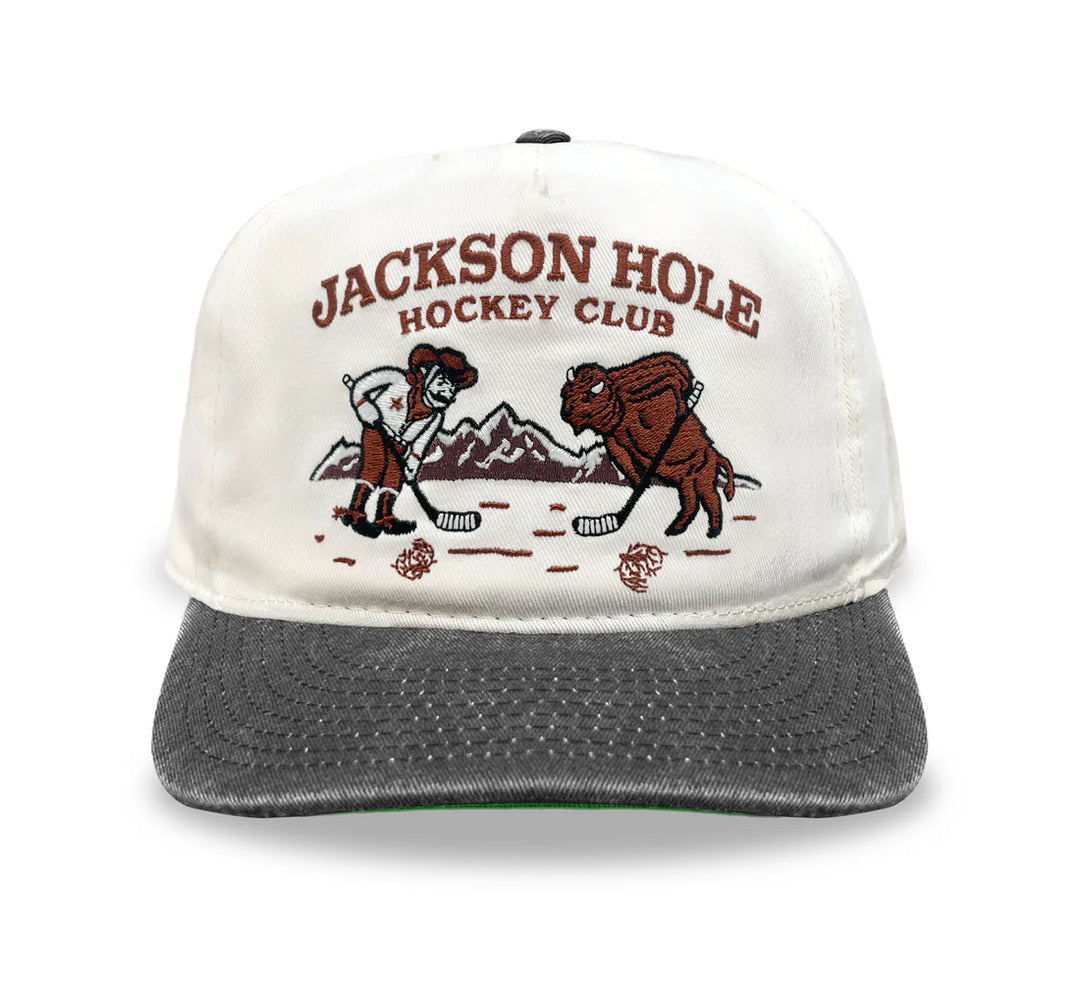 Celly Hockey Jackson Hole Hockey Club Snapback Cap Cream/Black
