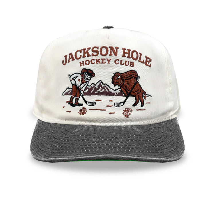 Celly Hockey Jackson Hole Hockey Club Snapback Cap Cream/Black
