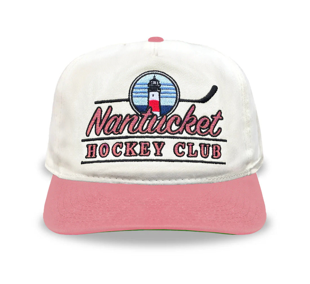 Celly Hockey Nantucket Hockey Club Snapback Cap Cream/Pink
