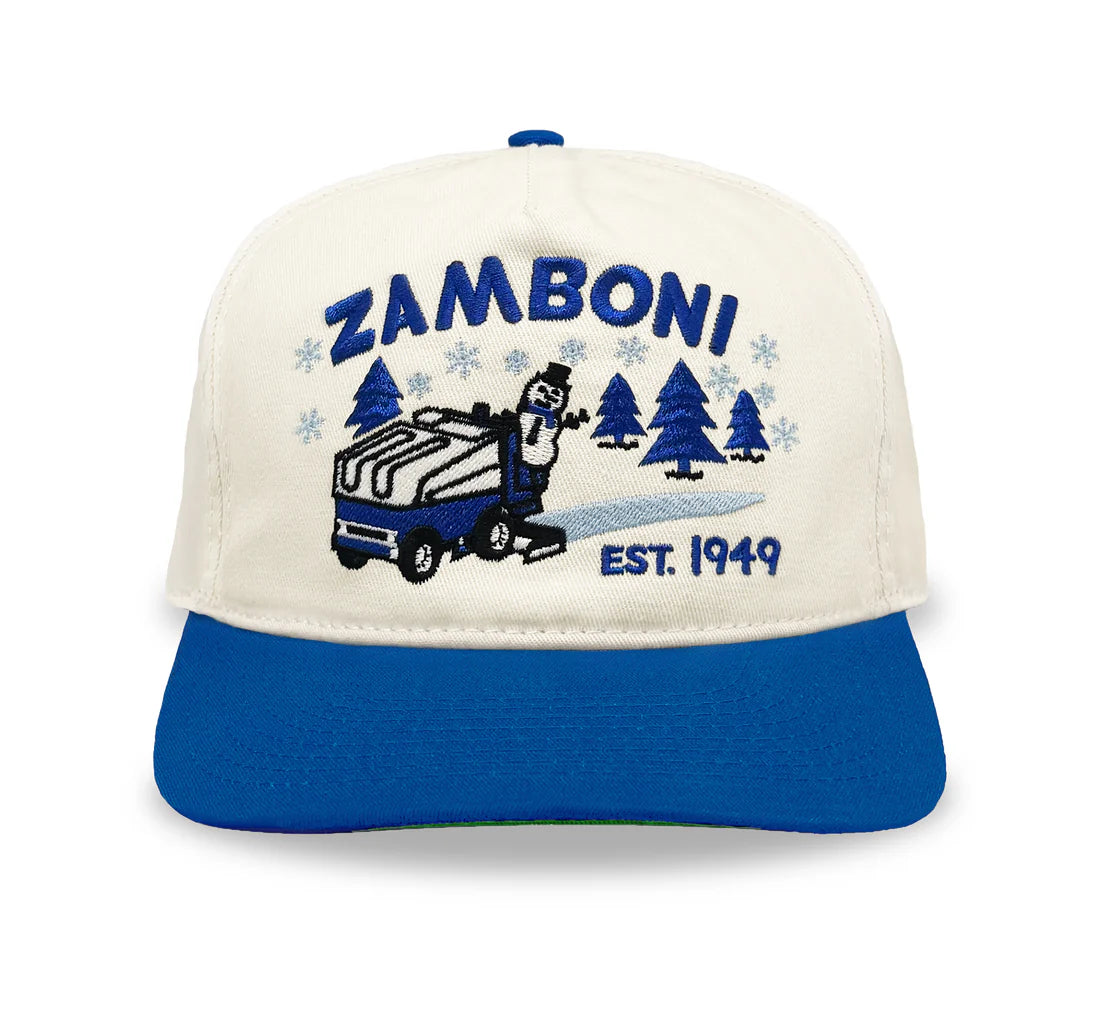 Celly Hockey Zamboni Snapback Cap Cream/Blue