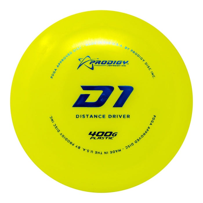 Prodigy D1 400 Plastic Distance Driver Golf Disc