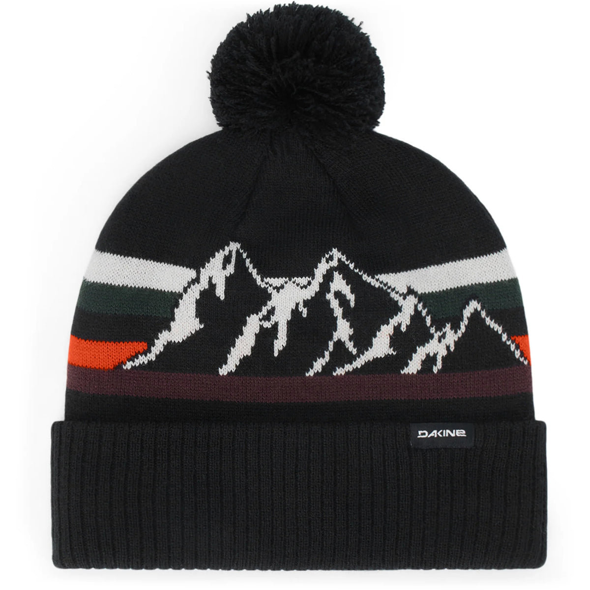 Dakine Jameson Mountain Cuffed Pom Knit Black
