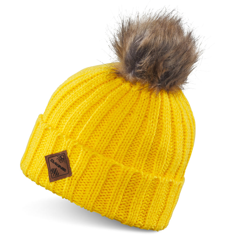 Dakine Kylie Pom Beanie Beach Ball Yellow