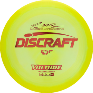Discraft Paul McBeth 6x ESP Vulture  Signature Series Fairway Driver Golf Disc