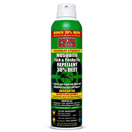 Doktor Doom Maximum Strength Mosquito Repellent 30% Deet