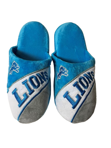 FOCO Men's NFL Detroit Lions Action Curve Slipper
