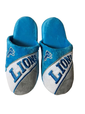 FOCO Men's NFL Detroit Lions Action Curve Slipper
