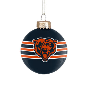 FOCO NFL Chicago Bears Glass Ball Ornament
