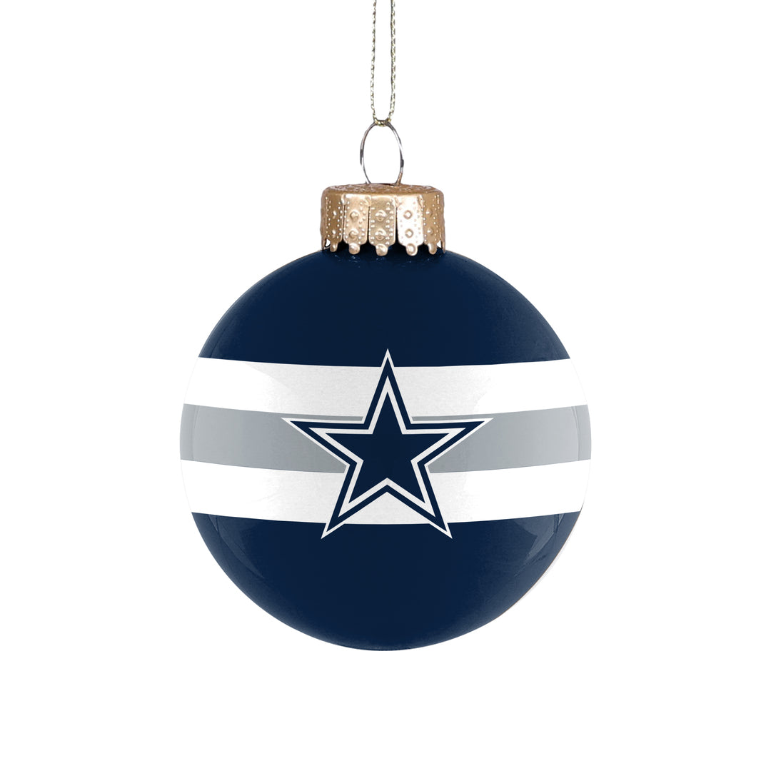 FOCO NFL Dallas Cowboys Glass Ball Ornament