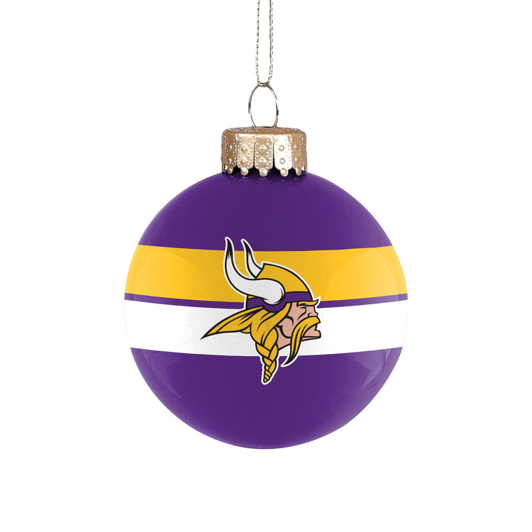 FOCO NFL Minnesota Vikings Glass Ball Ornament