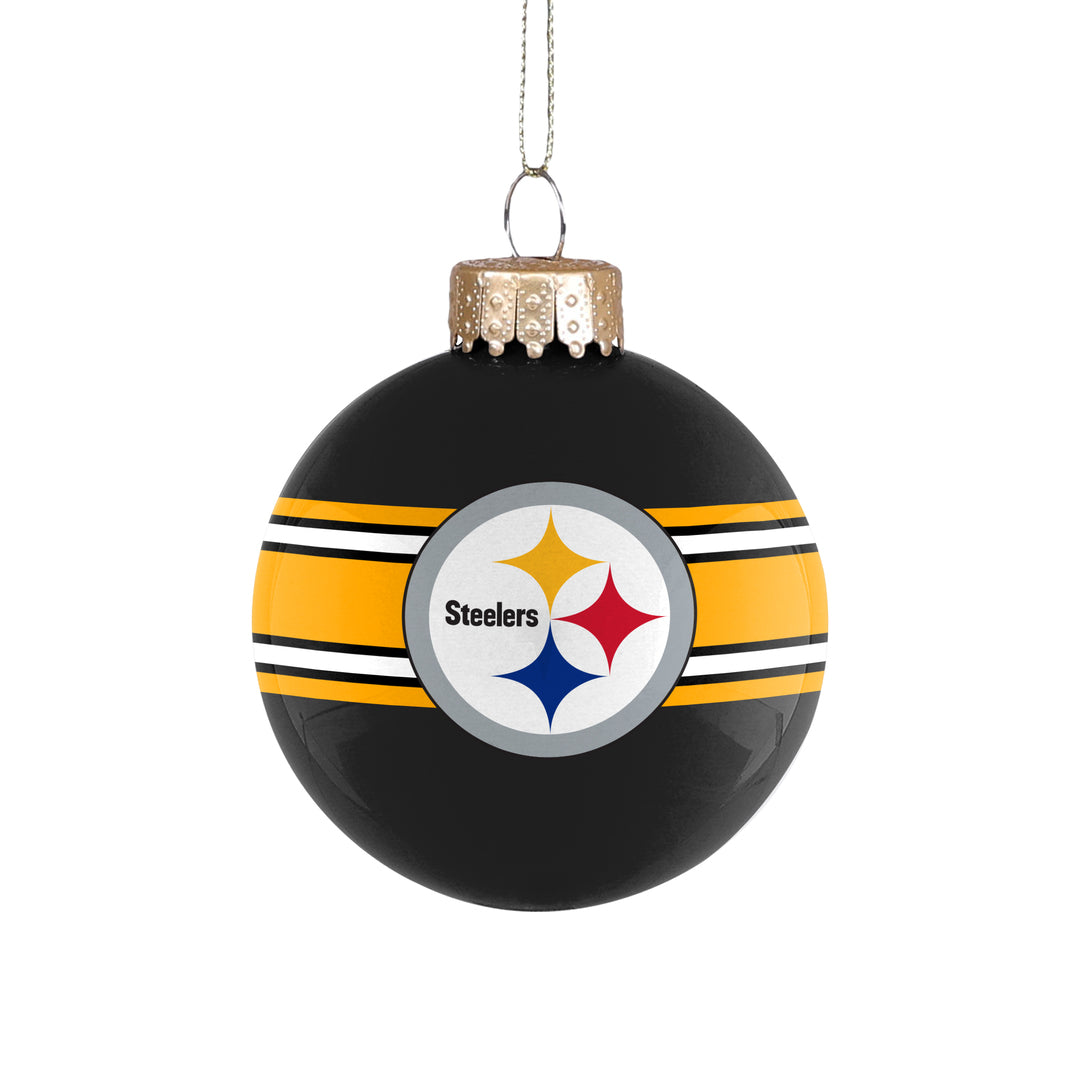 FOCO NFL Pittsburgh Steelers Glass Ball Ornament